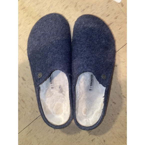 Birkenstock Zermatt Dark Blue Wool Felt‎ Sandals Slippers Size 46 US 13 - Picture 11 of 11